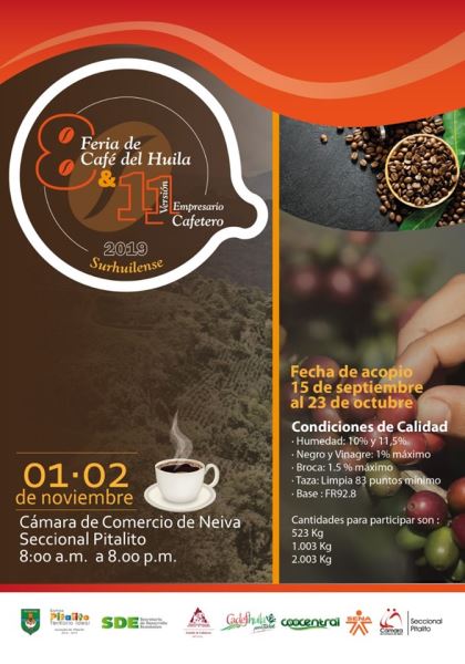 Juan Valdez y el carismático profesor Yarumo encabezan la lista de invitados especiales a la octava feria de café Huila que tendrá como Pitalito